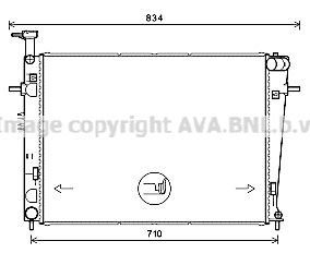 AVA QUALITY COOLING Радиатор, охлаждение двигателя HY2387